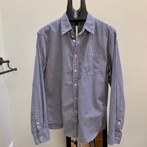 Blue tailored fit button down